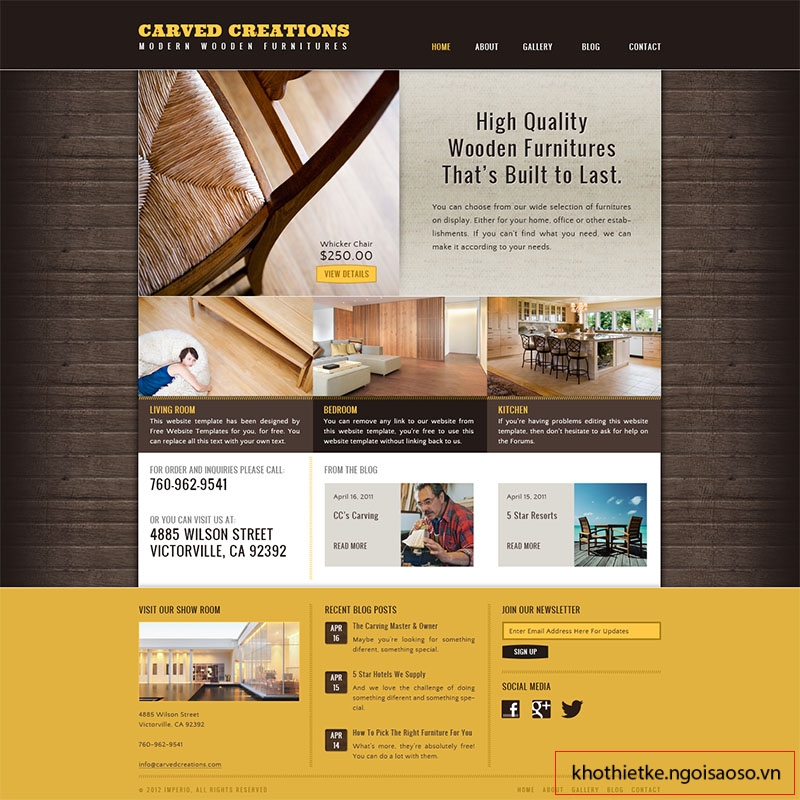 Mẫu thiết kế website khách sạn 001