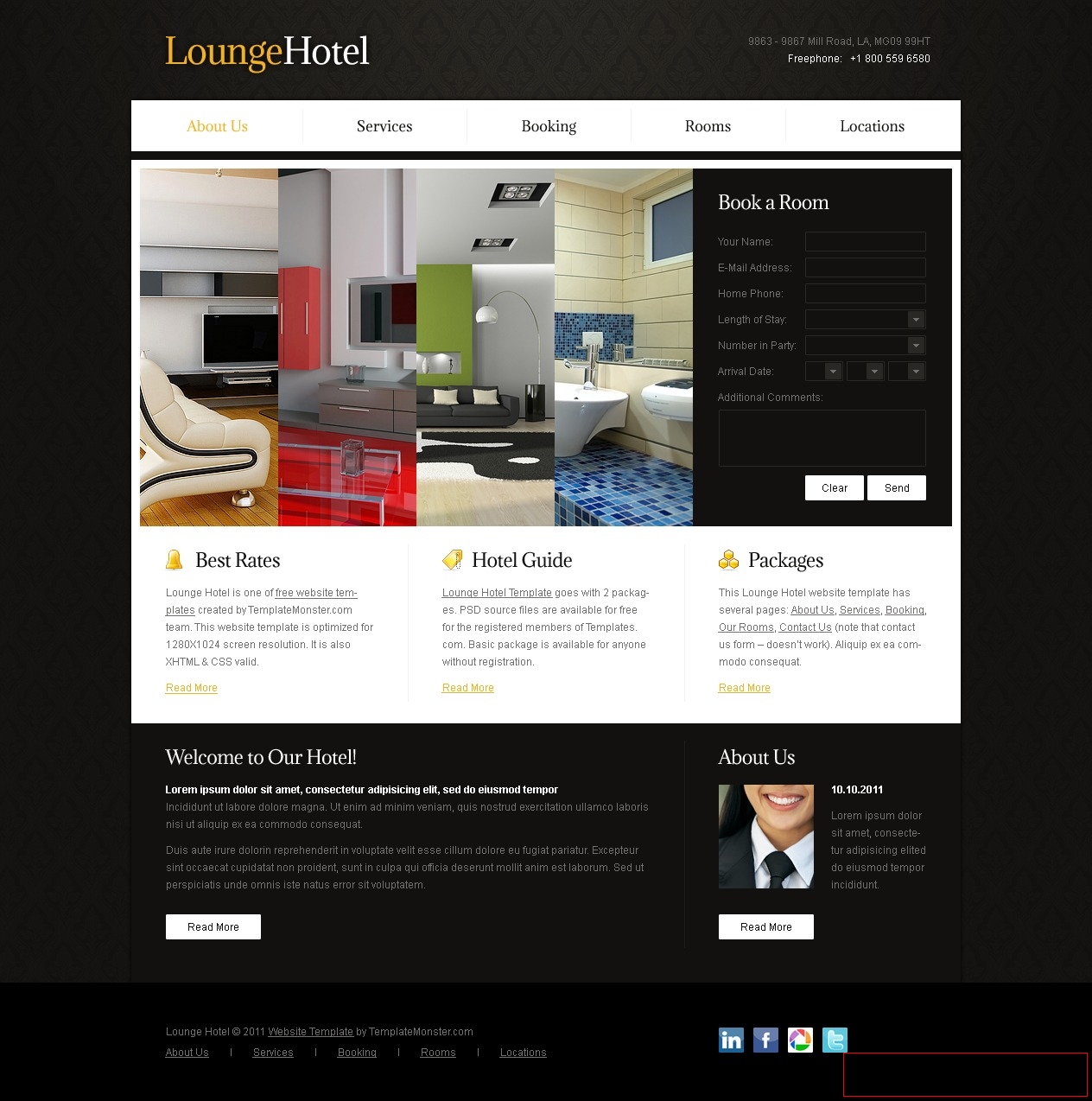 Mẫu thiết kế website khách sạn 002