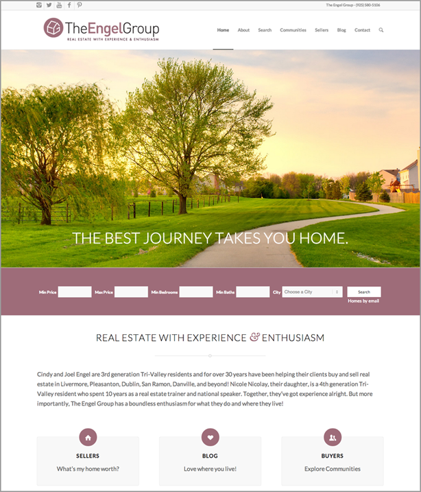 Engel Group real estate website design