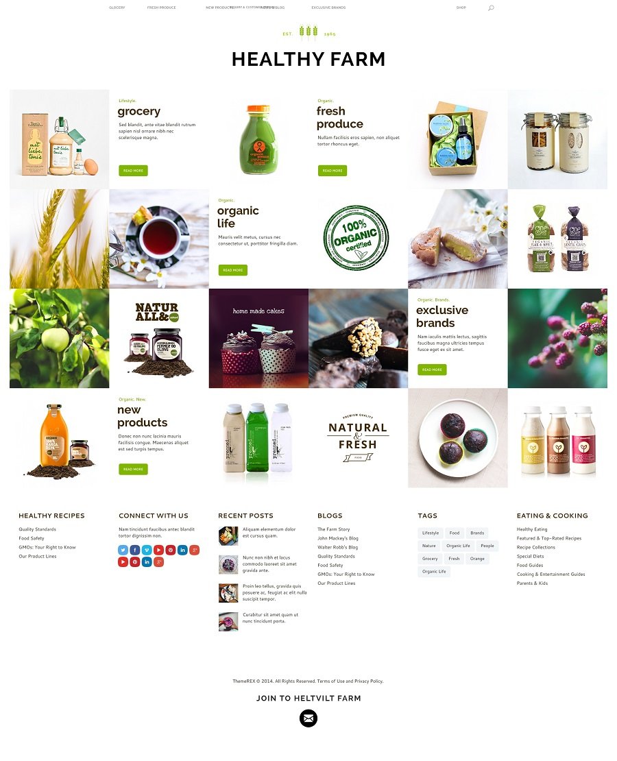 organic wordpress theme