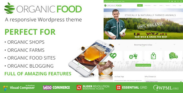 organic food wordpress theme