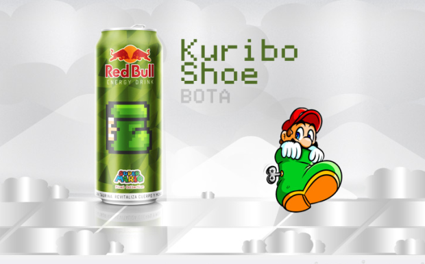 thiết kế bao bì sản phẩm Red Bull Super Mario Huribo Shoe Bota