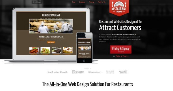 Thiết kế website nhà hàng hiệu quả Restaurant Engine