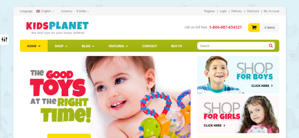 Thiết kế website trường học siêu đẹp Kids Planet