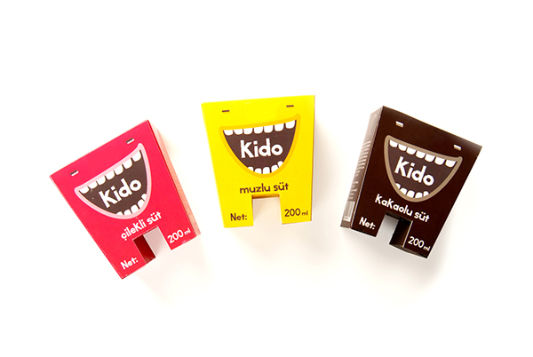 thiết kế bao bì sản phẩm sữa Kido Milk