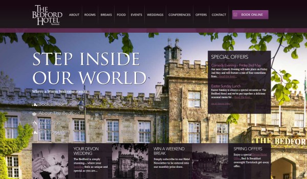 Thiết kế website khách sạn ấn tượng The Bedford Hotel
