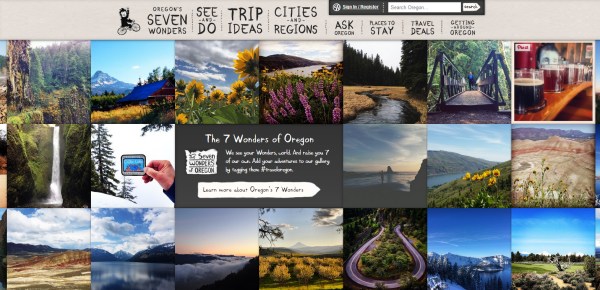 Thiết kế website khách sạn ấn tượng Travel Oregon