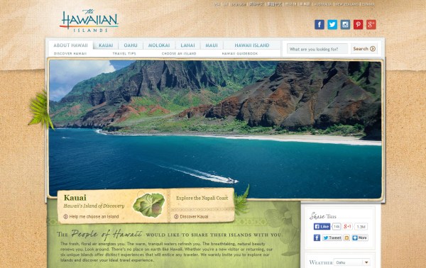 những thiết kế website du lịch và thiết kế website khách sạn ấn tượng GoHawaii