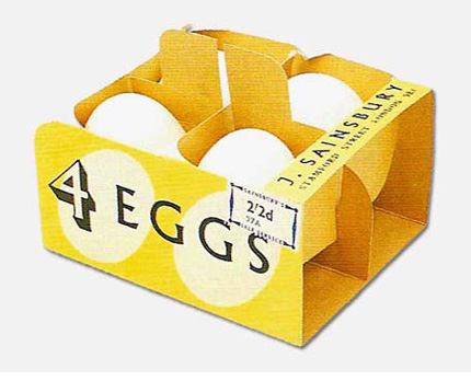 thiết kế bao bì sản phẩm trứng Sainsbury Egg
