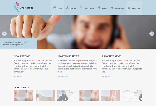 thiết kế website doanh nghiệp Proximet
