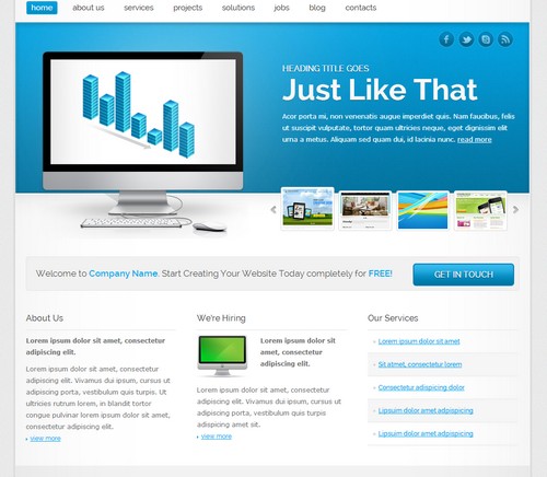 thiết kế website doanh nghiệp Retina