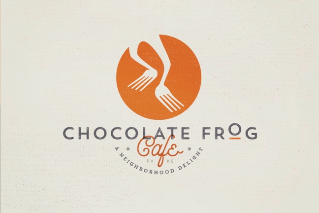 thiết kế nhận diện thương hiệu Chocolate Frog Cafe