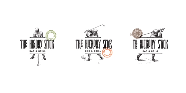 thiết kế nhận diện thương hiệu: The Hickory Stick Identity System 2