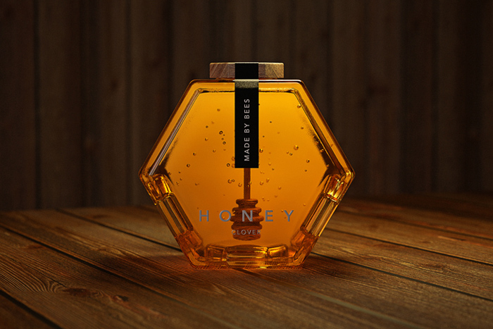 thiết kế bao bì sản phẩm mật ong Honey