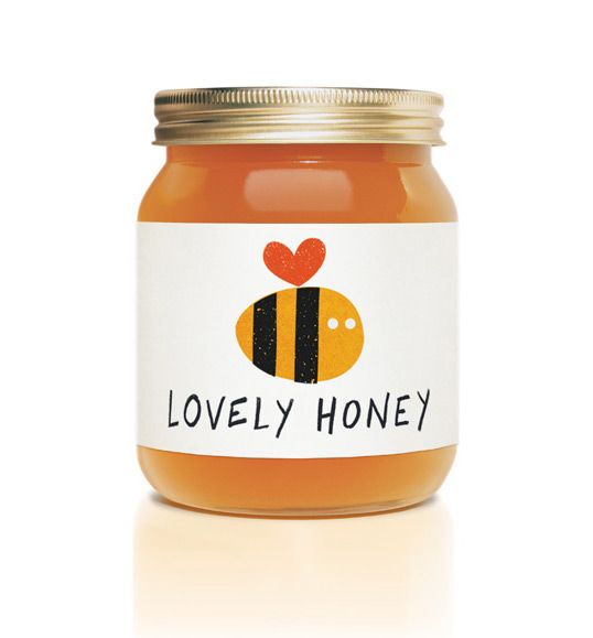 thiết kế bao bì sản phẩm mật ong Lovely Honey