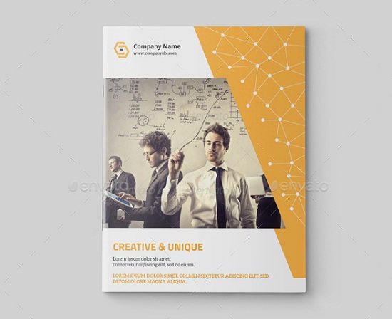 thiết kế nhận diện thương hiệu Corporate Brochure Template-V308 ấn tượng