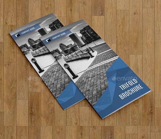 thiết kế nhận diện thương hiệu Corporate Trifold Brochure-V251 ấn tượng