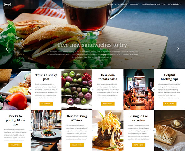 thiết kế website nhà hàng Dyad