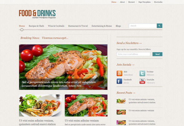 thiết kế website nhà hàng FoodMag