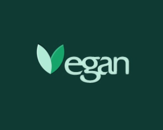 mẫu logo gợi cảm hứng sáng tạo Vegan