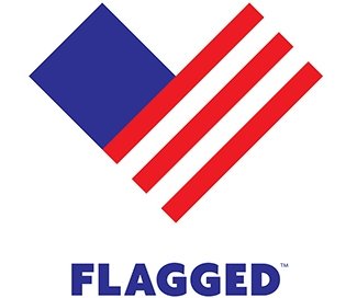 mẫu thiết kế logo sáng tạo Flagged