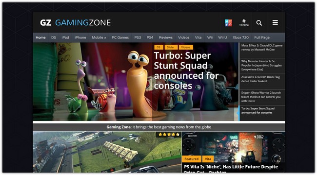 thiết kế website game bằng PHP GamingZone