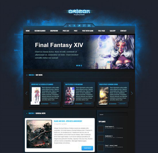 thiết kế website game bằng PHP Orizon