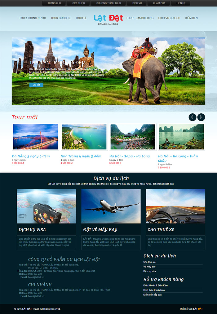 Mẫu thiết kế website du lịch Lật Đật 0003