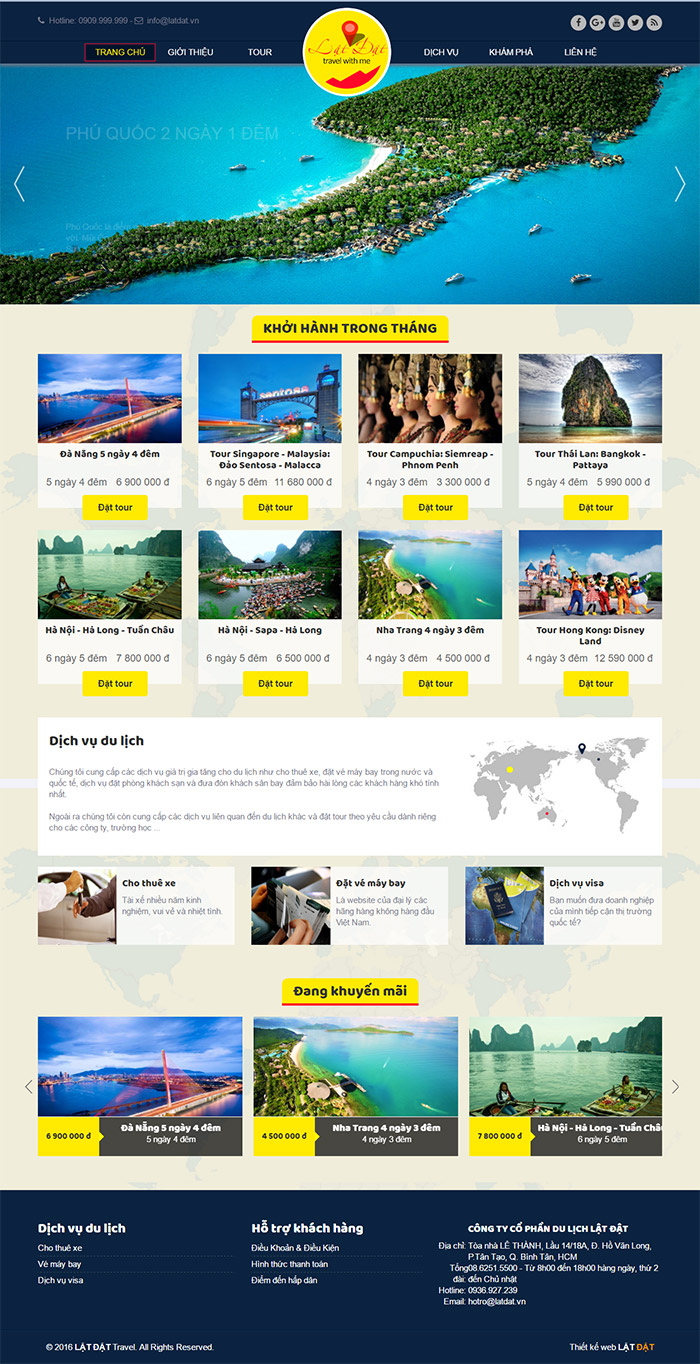 Mẫu thiết kế website du lịch Lật Đật 0007
