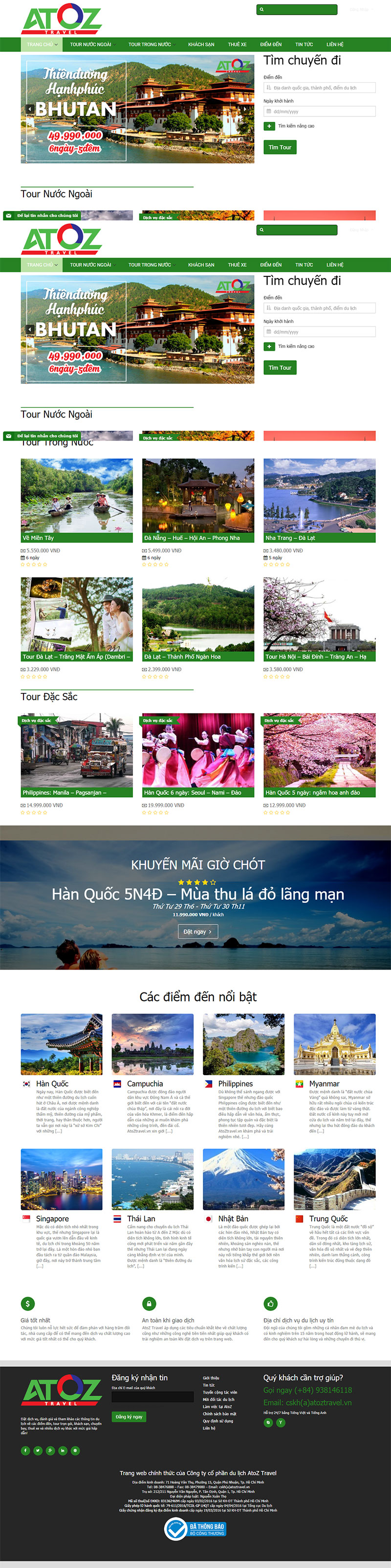 Mẫu web du lịch đẹp 3