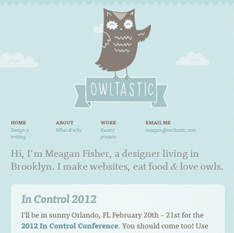responsive mobile view of Owltastic