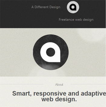 responsive mobile view of A Different Design