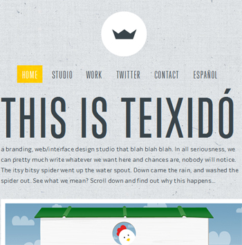 responsive mobile view of Teixido