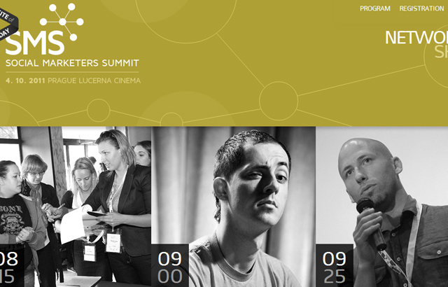 desktop view of Social Marketer's Summit