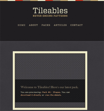 responsive mobile view of Tileables