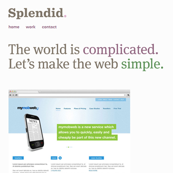 responsive mobile view of Made by Splendid