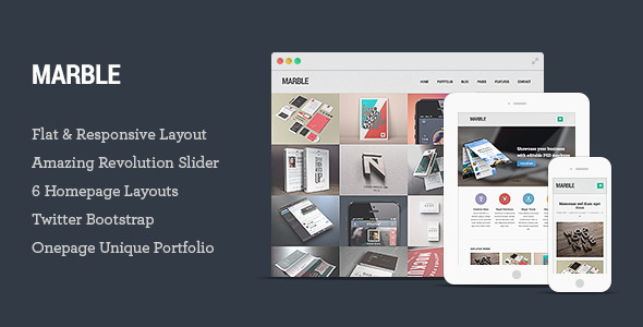 Marble - Flat Responsive HTML5 Template