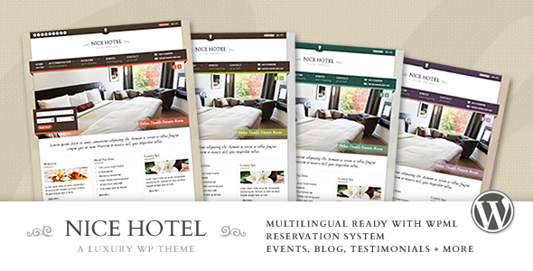 Tìm hiểu chủ đề WordPress Nice Hotel dành cho thiết kế website khách sạn