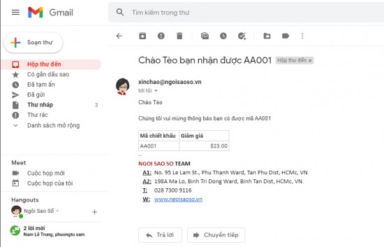 Mẹo sử dụng Mail merge để gởi email hàng loạt kết hợp giữa Gmail và Google Sheets