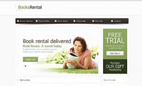 Website book store theo phong cách phẳng