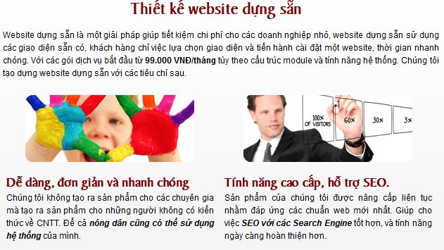 Thiết kế webite doanh nghiệp, thẩm mỹ phải đi liền với hiệu quả.