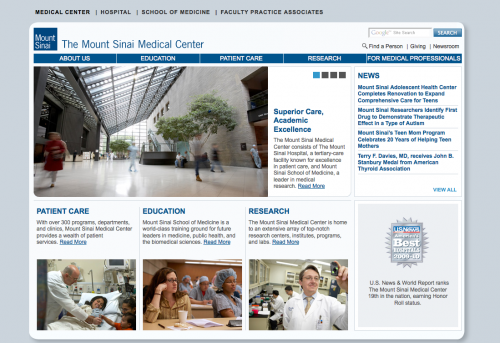 Mount Sinai Medical Center | Medical Wed Design