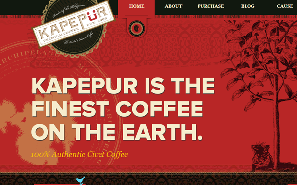 finest coffee website layout inspiration kapepur inspiring