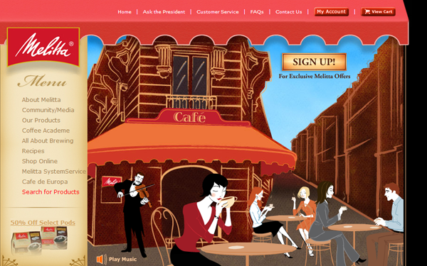 website restaurant seinfeld coffee roaster designs