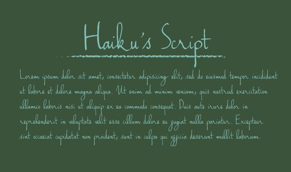  Haiku's Script