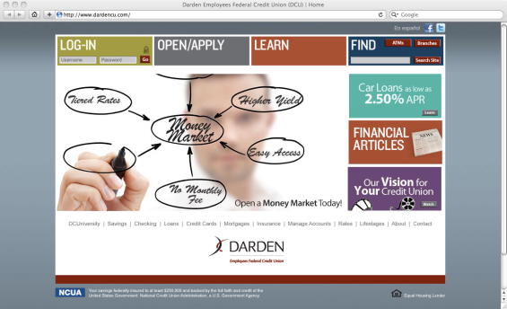 darden_credit_union_website