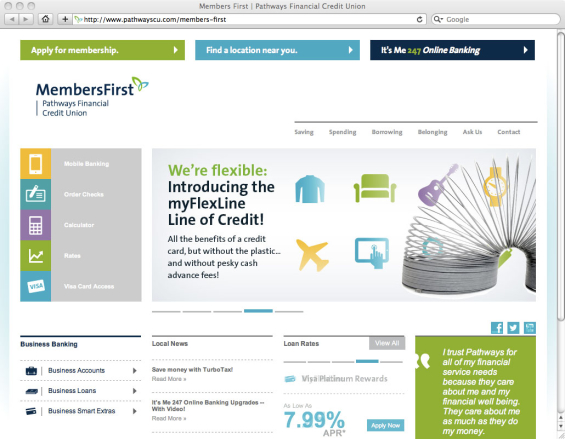members_first_pathways_credit_union_website