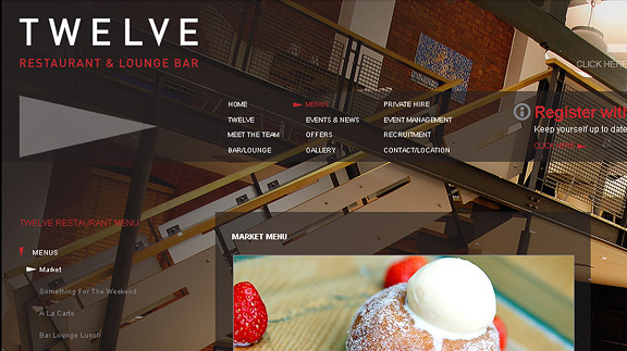 twelve restaurant 16 Beautiful Restaurant Websites