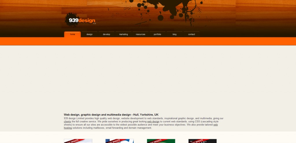939design 1024x496 51 Inspirational Orange Based Websites