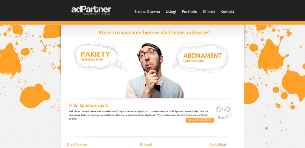 adpartner 1024x496 51 Inspirational Orange Based Websites